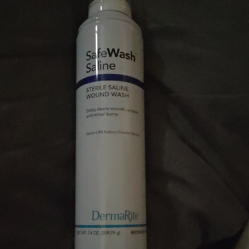 SafeWash Saline Wound Wash - White 7.4 Oz